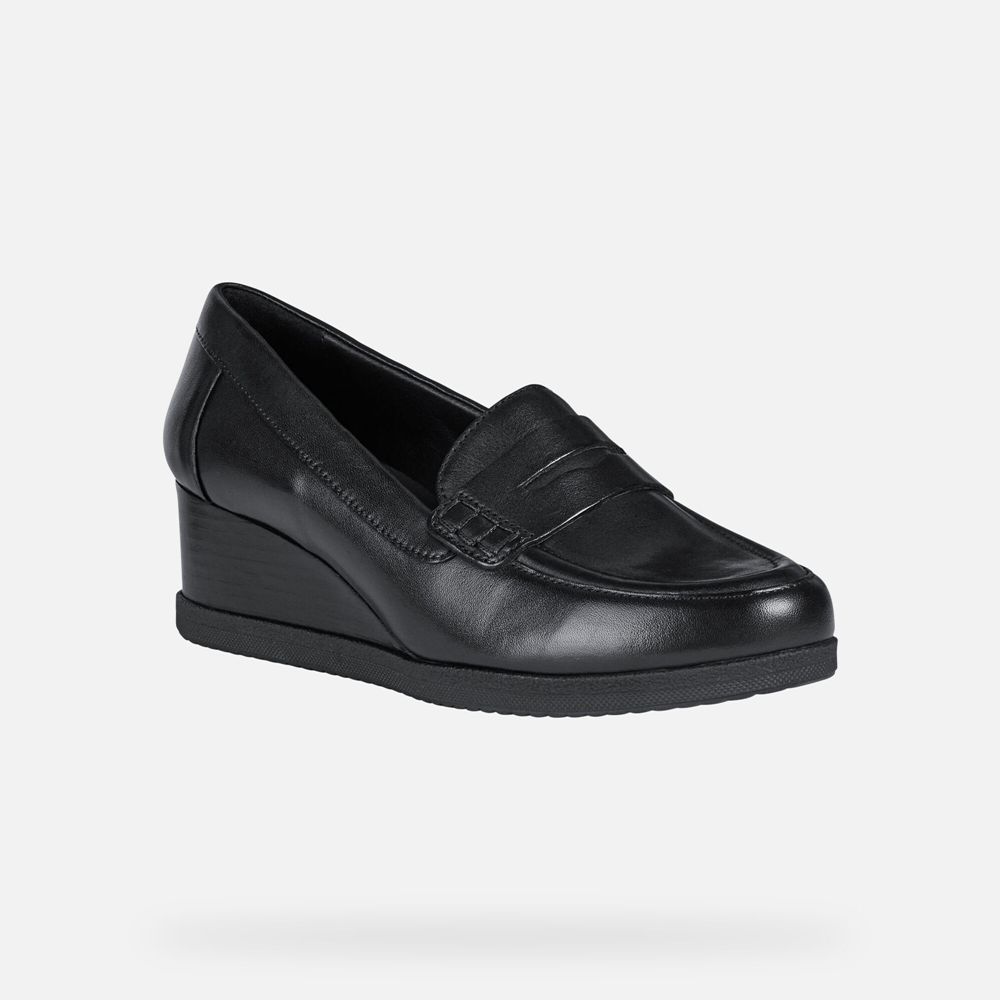 Geox Loafers Black Anylla - Geox Womens Shoes - UILDXK798